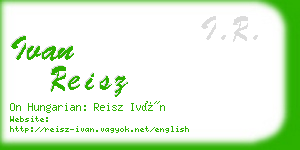 ivan reisz business card